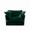 Un canapé confortable pour une personne équipé d'un grand coussin et de deux petits coussins-111949209