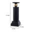 Bougeoir Lemo, sphère dorée, colonne de fer noire 18 po-123774350