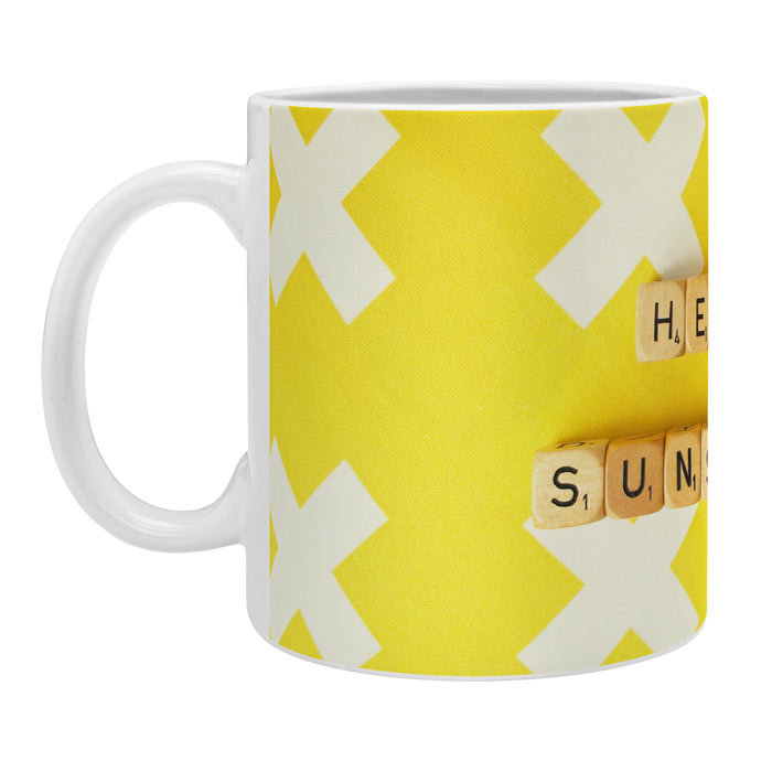 Grande tasse à café hello soleil scrabble