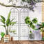 Ensemble de 2 treillis de jardin en métal antirouille de 19,7 po pour plantes grimpantes support de fleurs extérieur noir-268022376