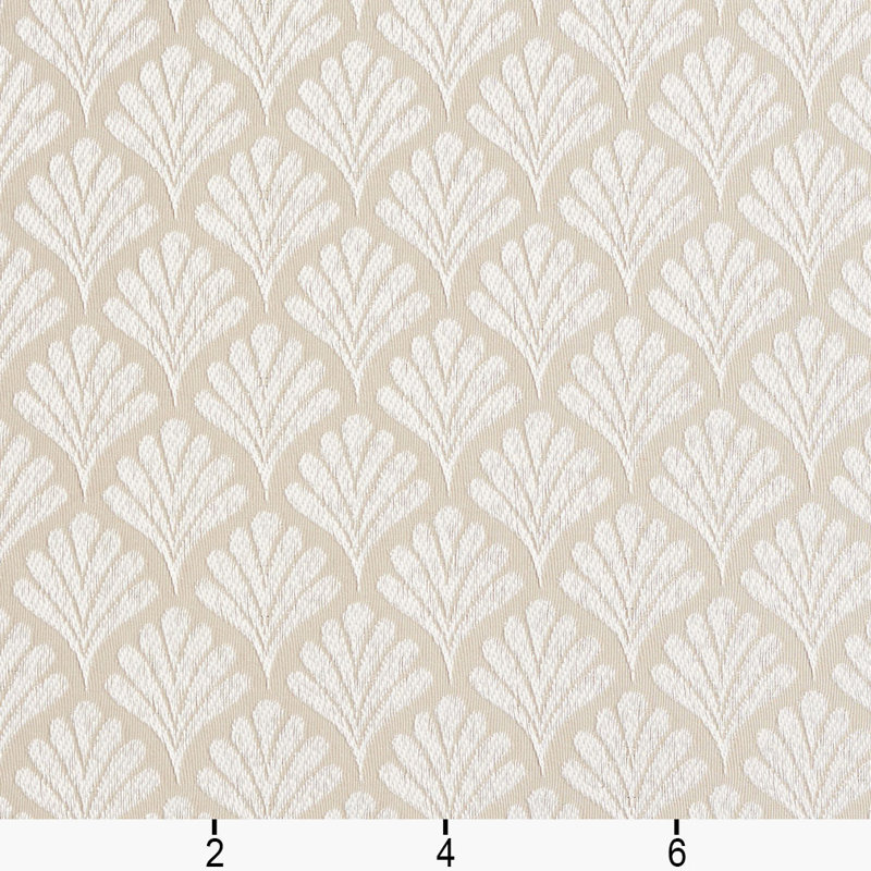 Tissu à motif de ventilateur, Beige