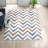 Mercedes Geometric Accent Rug for Living Room Bedroom Dining Room Nursery Entryway, Ivory-1421961882