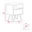 Table de chevet 1 tiroir Wenge-1122406213