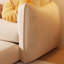 Canapé-lit causeuse 100% polyester beige-130060741