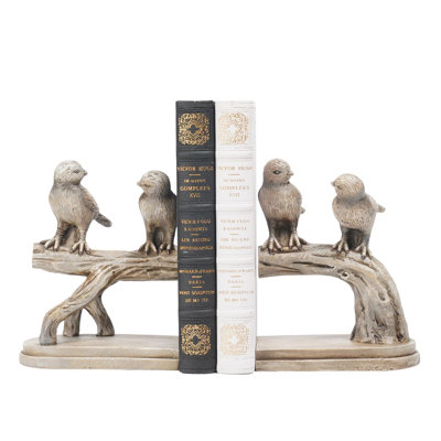 Decorative-Bookends Birds Book-Ends Heavy Duty - Unique Book Ends To Hold Books Heavy Duty Antique Book Stoppers