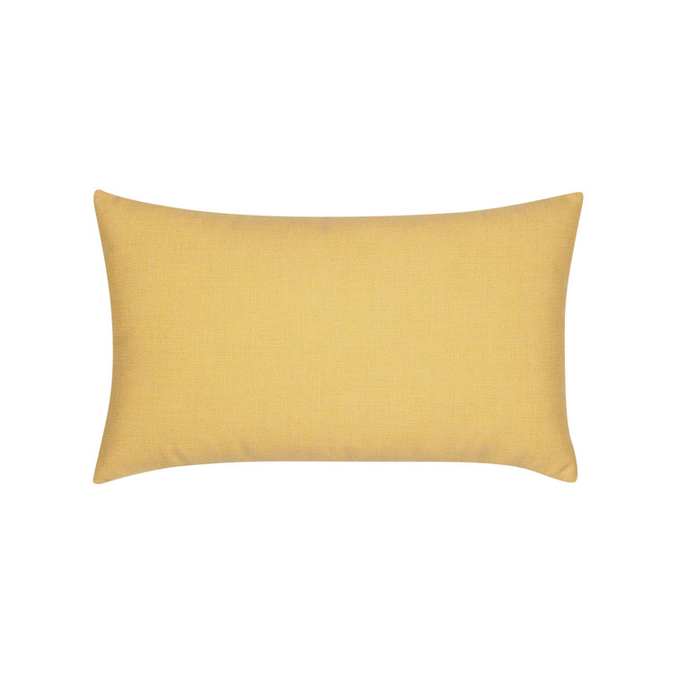 Solid Lemon Rectangular Performance Pillow Cover & Insert