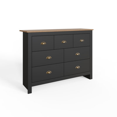 Gia 111.5cm W 7 - Drawer Chest of Drawers