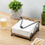 Metal and Solid Wood Flat Napkin Holder