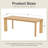 33.5"W×30"H Wood Dining Table Kitchen Table with 4 Legs-39408984-39408989