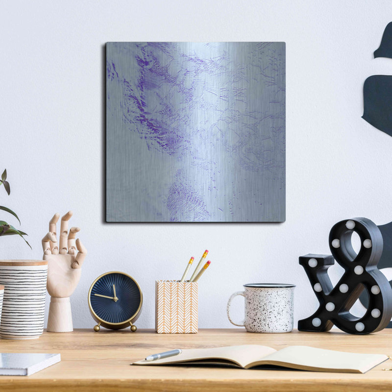 Art mural en métal Brayden Studio® «Earth as Art: Robinson Glacier», H 12 po x l 12 po