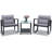 Anajulia 2 - Person Patio Conversation Set with Cushions