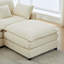 Canapé d'angle moderne en forme de U avec console de rangement, canapé en chenille pour salon familial-651938807