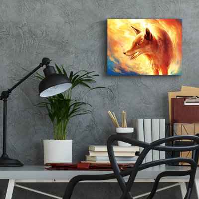 Epic Art «Fire Fox» par JoJoesArt, verre acrylique «Fire Fox» par JoJoes Art