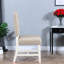 Ensemble de 4 chaises de salle à manger capitonnées de style rustique en bois massif pour la cuisine