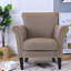 Chaises d'appoint compactes, chaise cloutée moderne en tissu de 31 pouces pour la maison