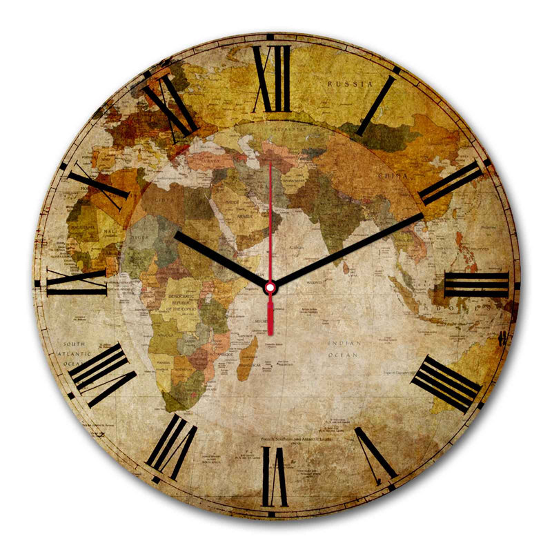 Horloge murale élégante Elegant, 11,8 pouces de diamètre | 100% panneau de fibres à densité moyenne avec une épaisseur de 0,2 pouce | Design élégant pour la maison ou le bureau | La montre moderne ajoute de la sophistication à n'importe quel espa