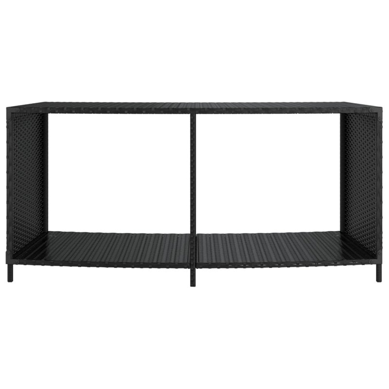 Akio 284.48cm W Steel Storage Rack, Black