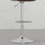 Tabouret de bar réglable et pivotant avec design ergonomique et tissu d'aspect lin durable, parfait pour la cuisine et les sièges de bar, tabouret de bar