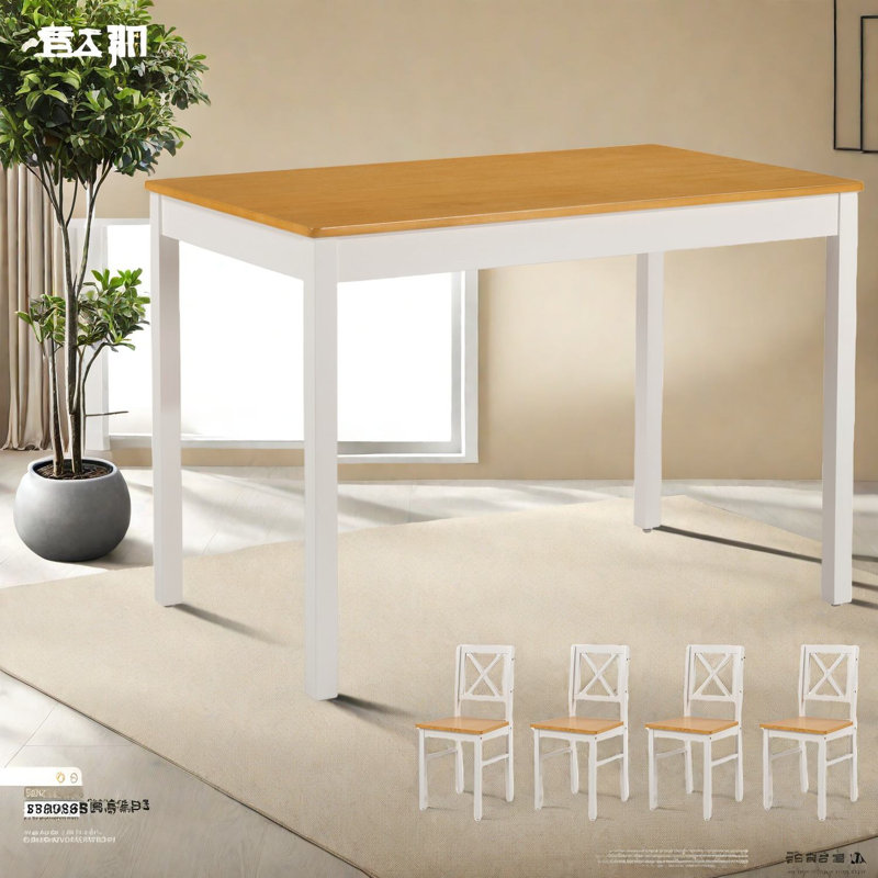 Space-saving Solid Wood Dining Table Sets For Small Spaces