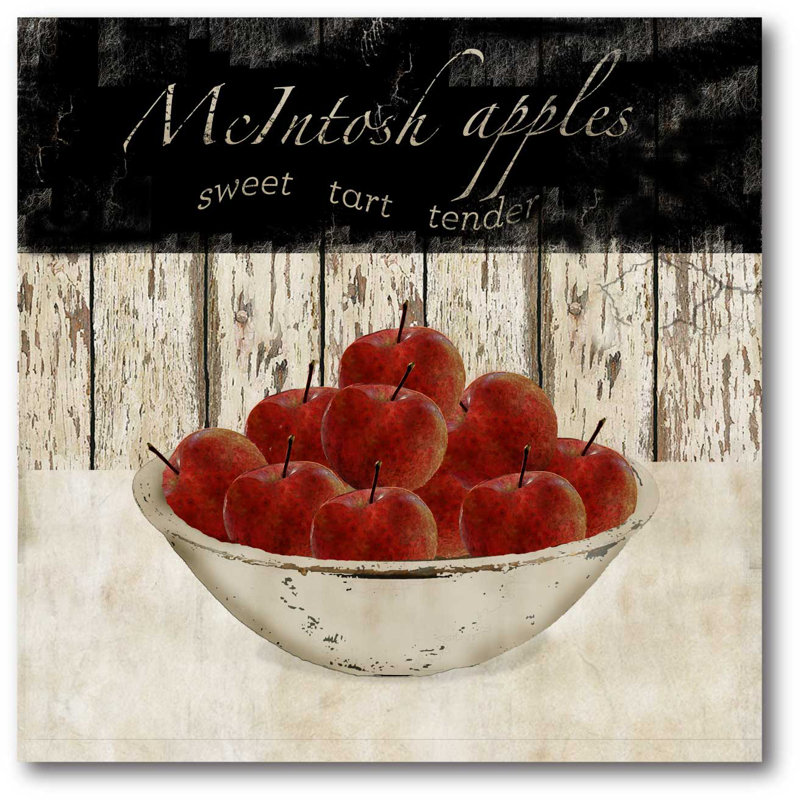 « macintosh apples », impression sur toile tendue