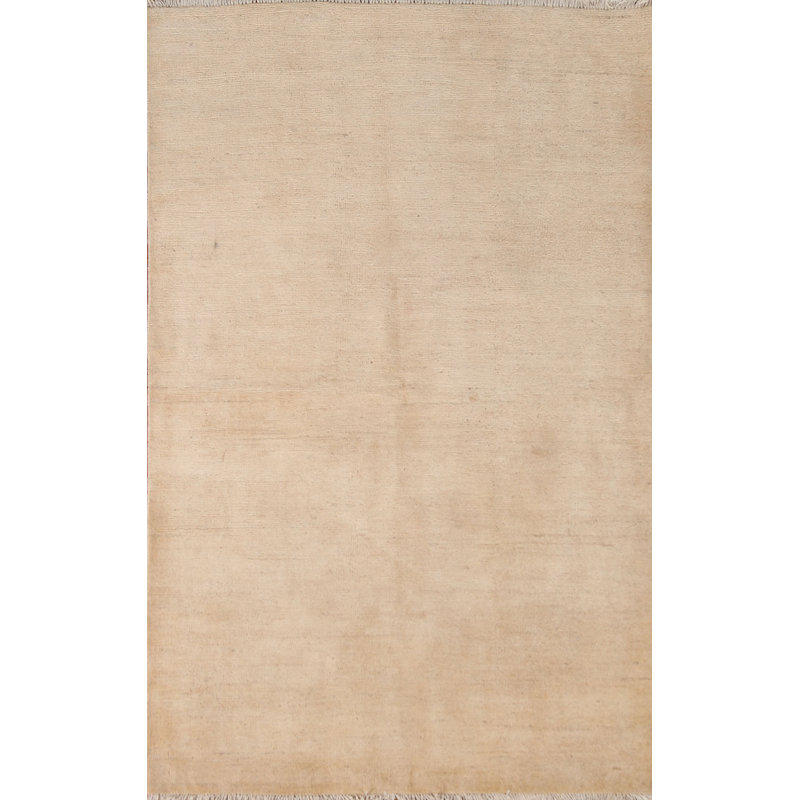 Tapis contemporain Gabbeh noué à la main 4 x 6