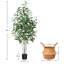 Eucalyptus artificiel Adcock dans un panier-1311035831-1341858207