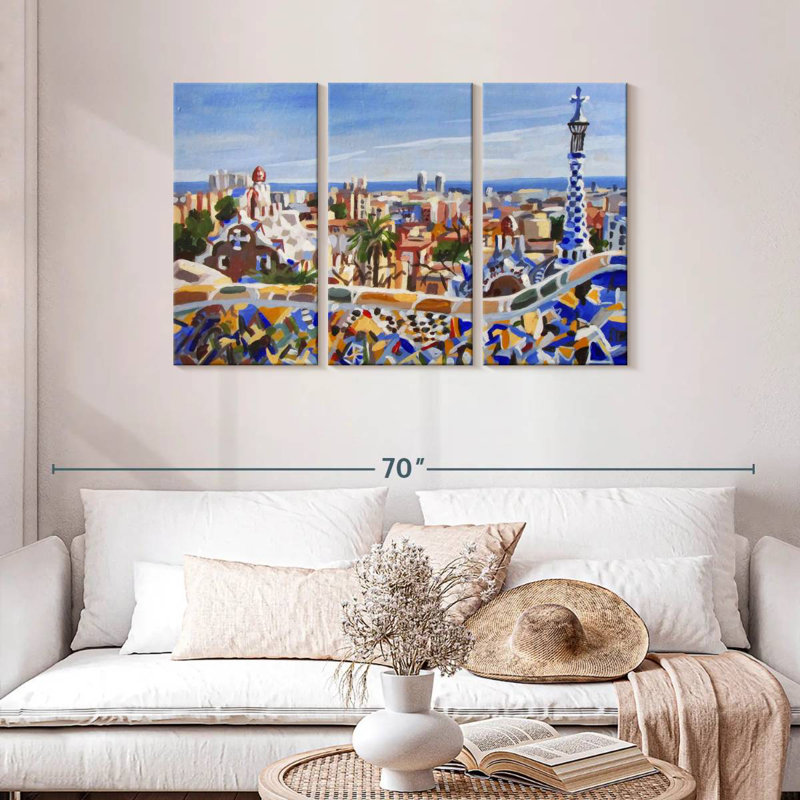 Sirci Barcelona Gaudi, H 28 po x l 45 po