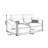 Orange Polyester Modular Sofabed cushion couch-129864369