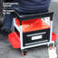 Mechanics Roller Seat Creeper Stool with Padded Cushion, Tool Storage Drawer & Tray