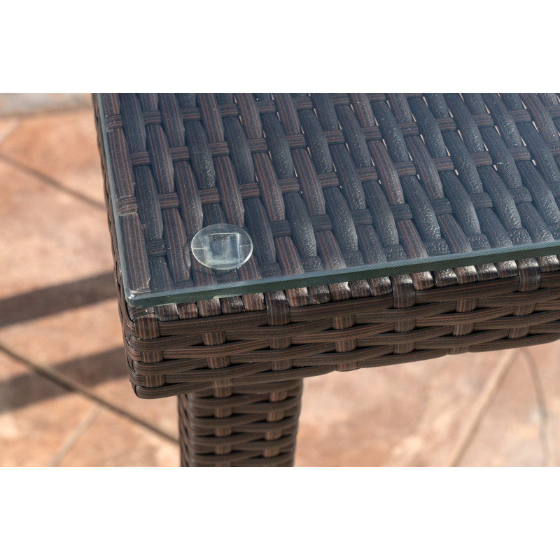 Table de bar Desmonde, Marron foncé