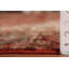 Tapis géométrique rouge rétro 10 x 13
