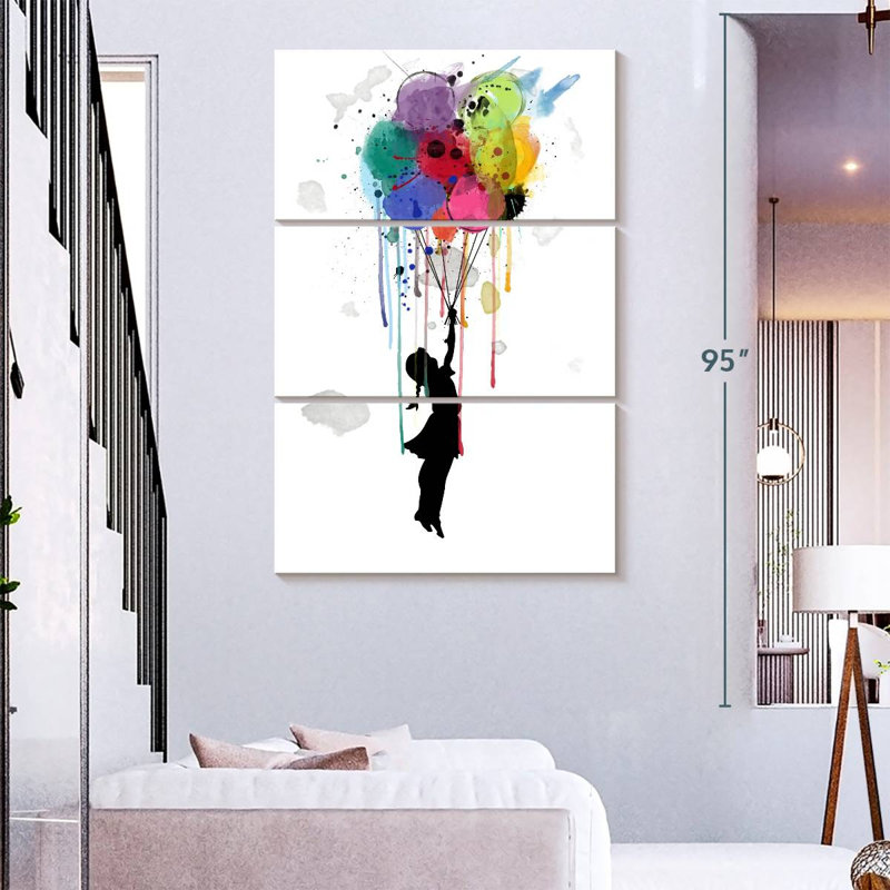 Leisha Drips Balloon, 74" H x 48" W