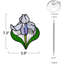 Penderie pour fenêtre en verre coloré Iris, Cadeaux pour femme Iris Flower, Suncatcher en verre coloré pour fenêtre