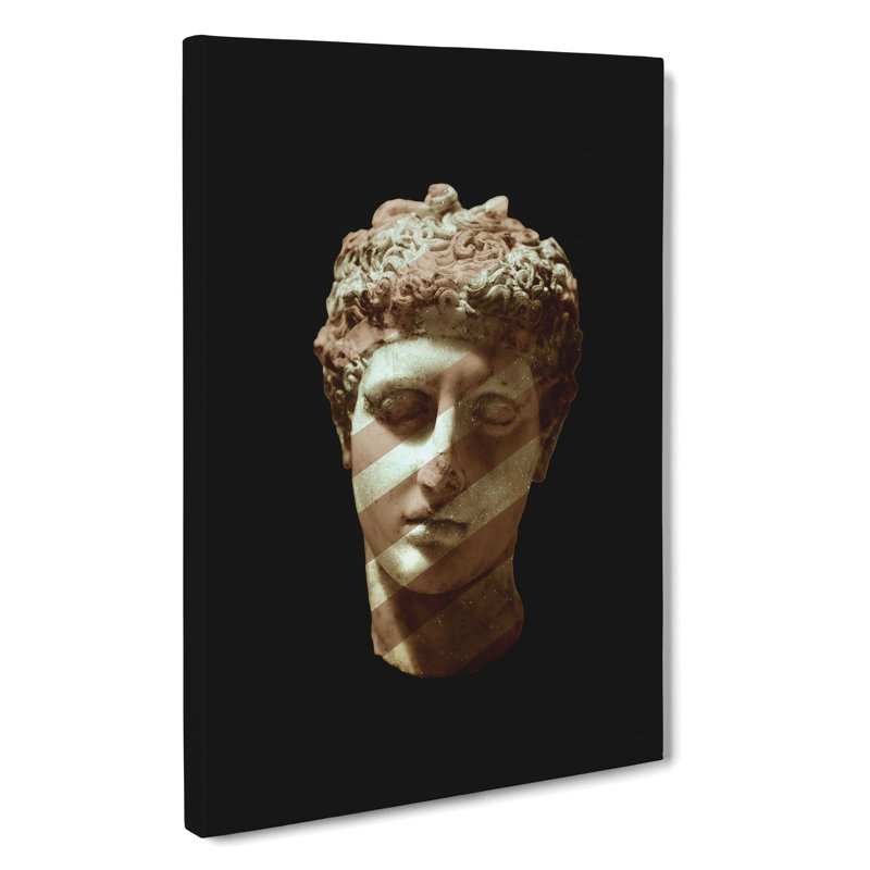 Disco Marble Head - Wrapped Canvas, 60cm H x 40cm W x 3cm D