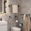 6 Piece Wall Mounted Bathroom Hardware Set with Towel Bar, Towel Ring, Toilet Paper Holder and Towel Hooks
