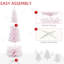 Arbre de Noël neige enneigé, arbre de Noël mince avec branches réalistes et base en plastique-178379398