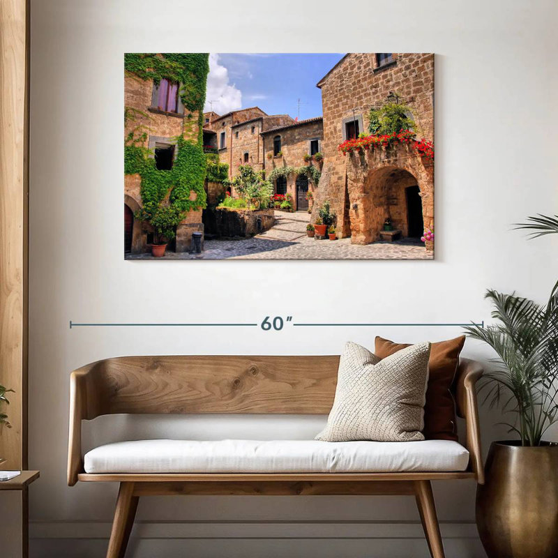 Ravi, pittoresque ville italienne, H 30 po x l 45 po