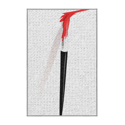 Tapis noir Paint