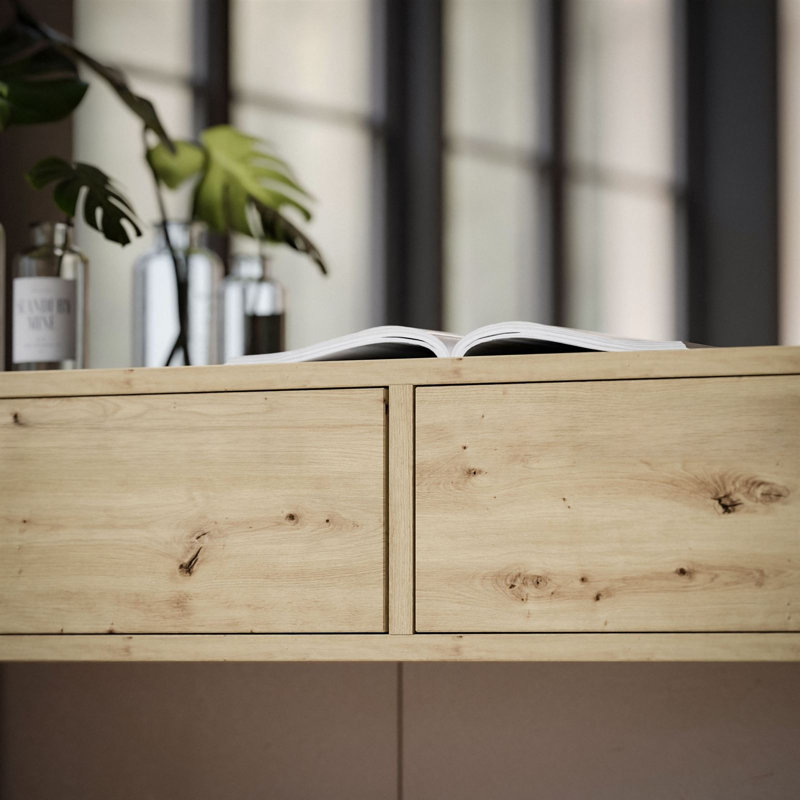 Dressing Table, right-side mirror;  handle-free opening system