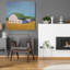 Art mural en verre épique «Homestead Barn 7» par Carol Young, 36 po x 36 po-708940394