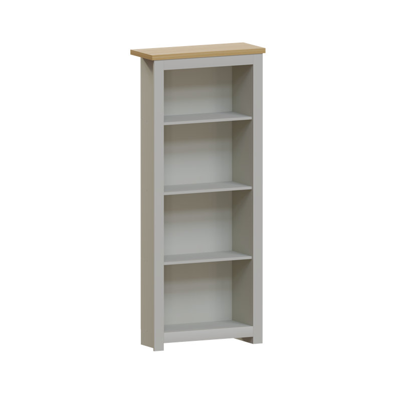 Beacsfield 140cm H x 59cm W Standard Bookcase, Grey
