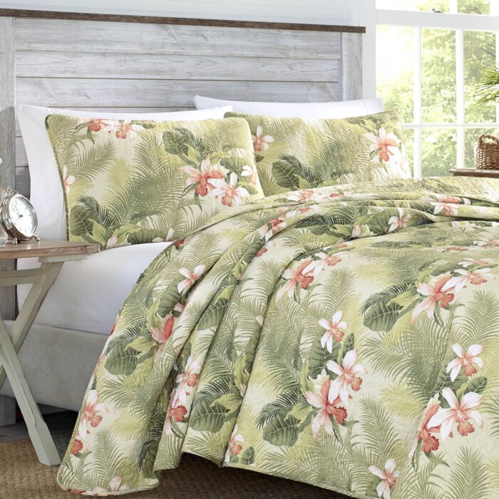 Tommy Bahama Home Tropical Orchid Reversible Quilt Set & Reviews | Wayfair