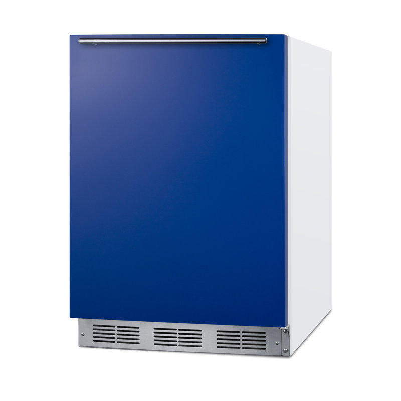 Summit Appliance 5 pi. Cu. Réfrigérateur autoportant avec congélateur, Bleu / blanc