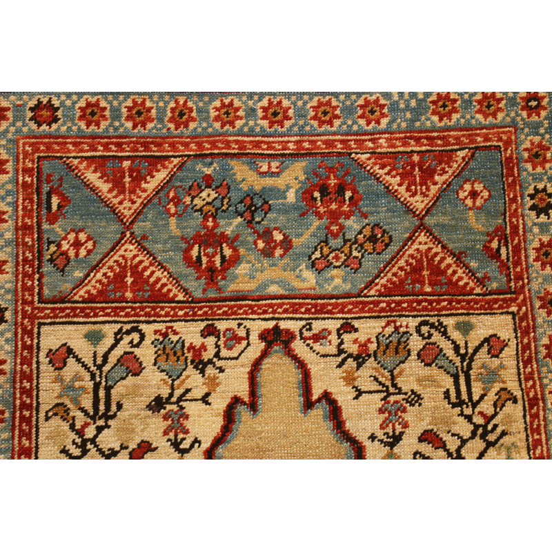 One-of-a-Kind 4'6" X 6'5" Hand Knotted Area Rug