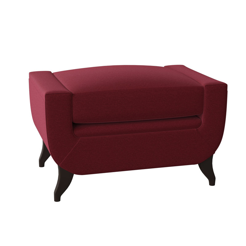 Repose-pieds standard rectangulaire de 29,5 po Armstrong, Noyer américain, Rouge Margaret