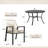 Dayshanay 4-Person Round Rattan Patio Dining Set-101798372