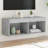 vidaXL Bedside Cabinet with LED Lights Storage Side Table Floating Nightstand