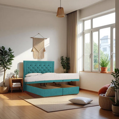 Upholstered Bed with Mattress