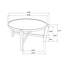 Table basse ronde, table de salon