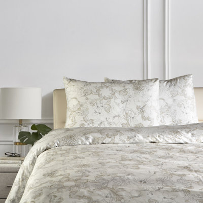 Ensemble de housse de couette en satin de coton turc Marcia